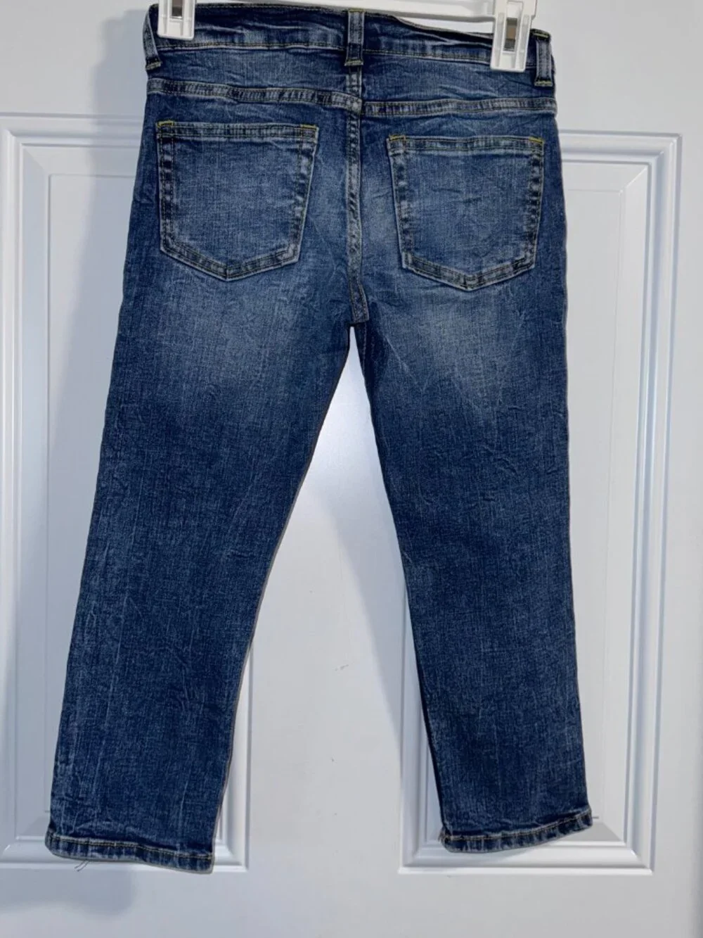 Gymboree Skinny distress blue jeans Boys size 6-7